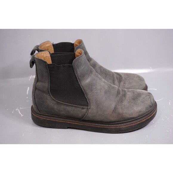 Birkenstock Shoes - Birkenstock Stalon Grey Oiled Nubuck Leather Pull On Boots EU 40/ Women 9 Men 7